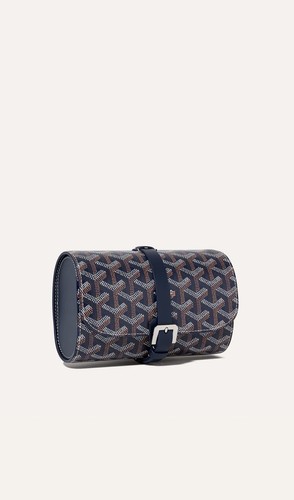 Goyard navy double travel - goyard,