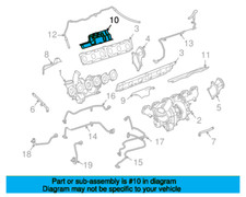 Mercedes-Benz M275 V12 engine series Rear Right Turbocharger Mount Heat Shield
