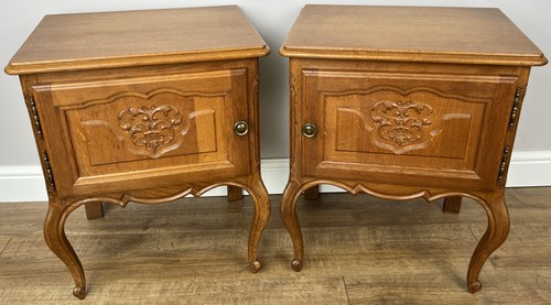 Pair bedside tables - of,