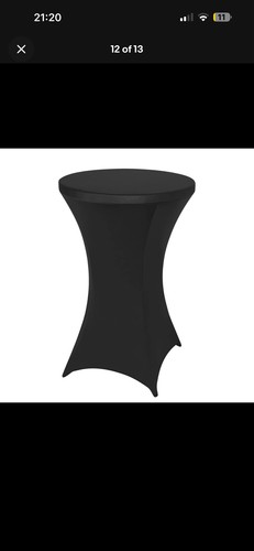 Black cocktail round table - cocktail,