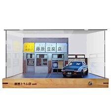 1/32 Scale LED Fujiwara Tofu Shop AE86 Diecast Car Model JDM Car Model Display