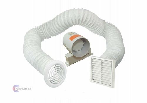Inline extractor fan - 4", 6"