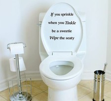 Bathroom Sticker If you