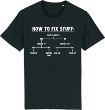 How to Fix Stuff T-Shirt Funny DIY Man Diy Engineer Builder