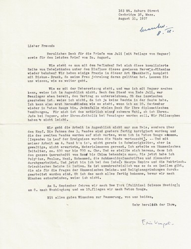 Eric voegelin philosopher 1957 - philosopher,
