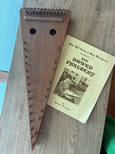 Vintage bowed psaltery zither - psaltery,