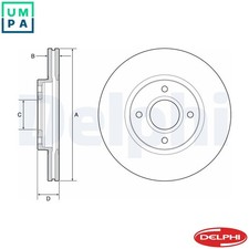 2x BRAKE DISC BG4569C FOR FORD