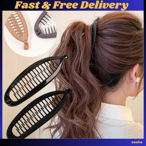 Long banana clips for thick - long,