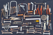 Job Lot 60+ Vintage Tools Spanner Screwdriver Hammer Pliers Grips Restoration
