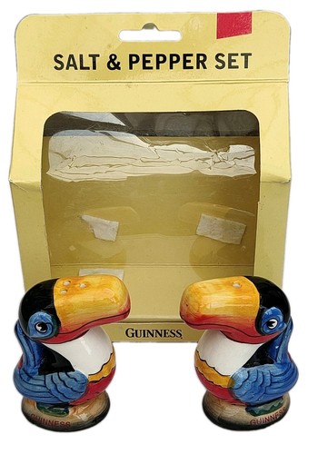Guinness toucans ceramic salt - guinness,