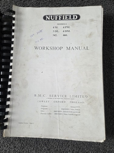 Nuffield workshop manual - workshop,