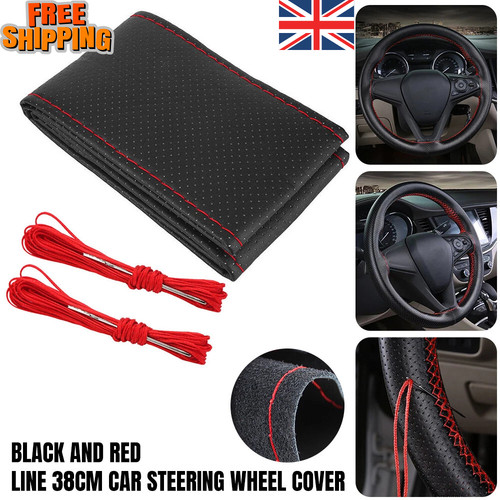 Leather diy car steering wheel - leather,