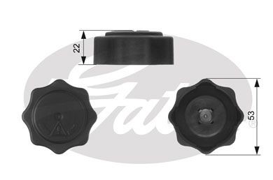 Gates radiator cap - for, rover