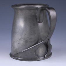 Archibald Knox or Oliver for Liberty & Co Tudric pewter tankard, Golfing Trophy