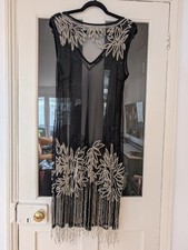 Black Embellished Flapper