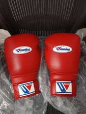 [Excellent Condition] Winning Lace up MS-600 16oz Boxing gloves Red
