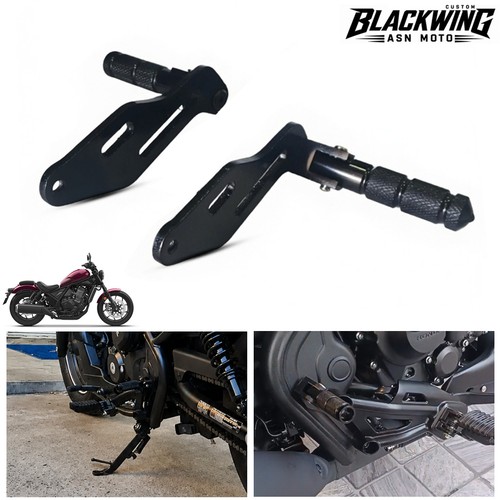 Black driver footpeg - driver,