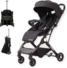 Portable Baby Stroller One-Hand Folding Pushchair W/Adjustable Backrest