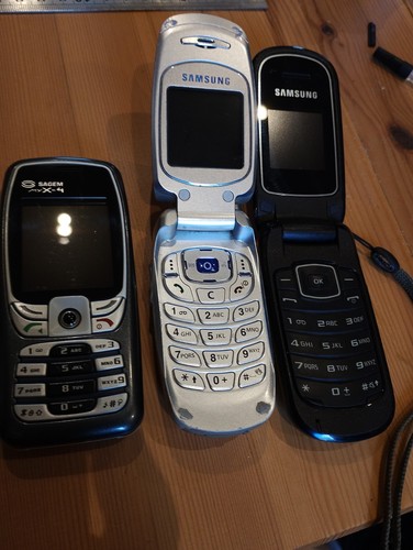 Old mobile phones - old,