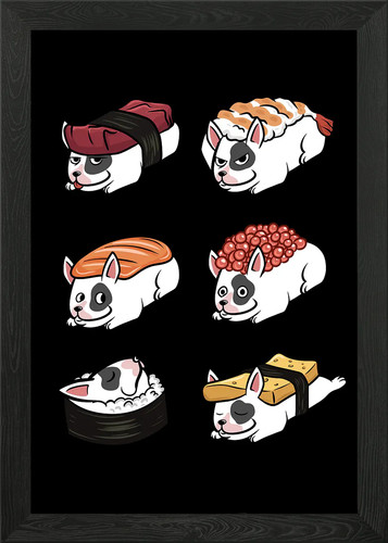 English bull terrier sushi - english,