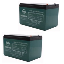 2x 12V 12Ah 6-dzm-12 Battery for Scooter Electric Mobility go Kart ATV Quad Bike