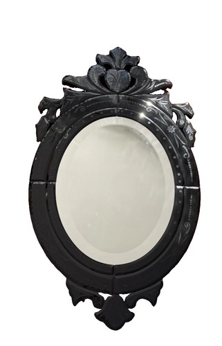 Venetian oval mirror - venetian,