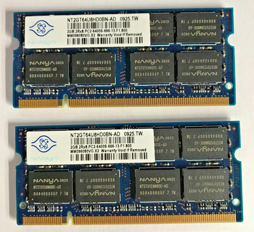 Nanya 4gb ddr2 sodimm - 4gb, (2x2gb)