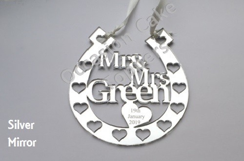 Personalised bridal horseshoe - bridal,