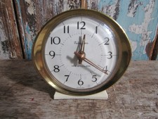 Vintage 1960s Era Westclox Cream "Baby Ben" Wind-up Alarm Clock