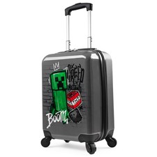 Minecraft Kids 19" Trolley Bag Suitcase Luggage Travel Bag Lightweight