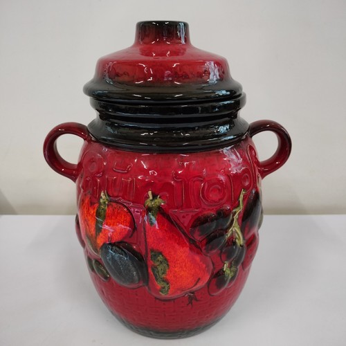 Vintage red fruits ceramic - vintage,