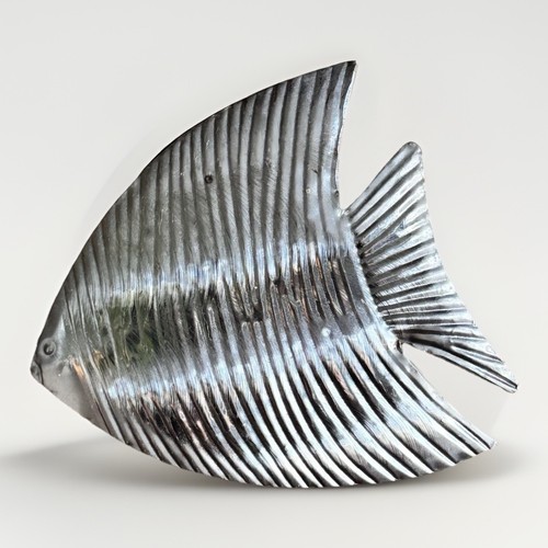 Vintage metal angel - fish, wall