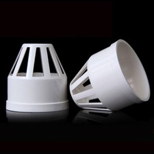 50mm-160mm PVC Drainage Pipe End Caps Breathable Cap Net Vent Terminal Fittings