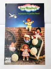 Rare Poster Vintage Toys Doll The Bimboli EFFE France Bamboli 64/42cm