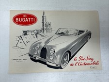 BUGATTI 101 Le Pur-Sang de l'Automobile R. Gerl Sales Brochure c. 1951 - FRENCH