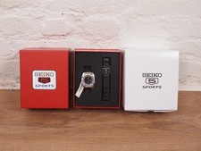 Seiko 5 Sports ‘Pepper Black’ 1968 Recreation Limited Edition SRPL05K1, Full Set