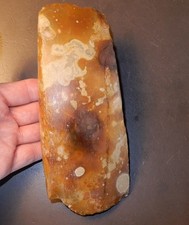 Larger part  of Polished Offeraxe, Danish Neolithic Thinbutted flint axe 3400 bc