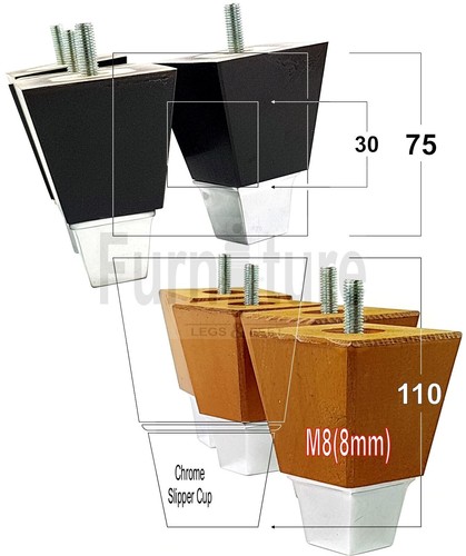 Block wood furniture legs - wood,