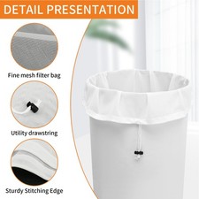2 x Drawstring Brew Bag Extra Large Fine Mesh Strainer Bag for Home Brewing Beer