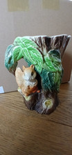 Hornsea Fauna  Squirrel In A Tree Pottery Vase. 6" tall  no 75