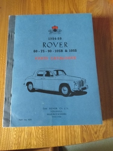 Rover parts catalogue - p4,