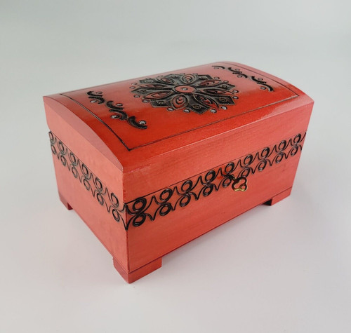 Wooden jewellery chest - wooden,