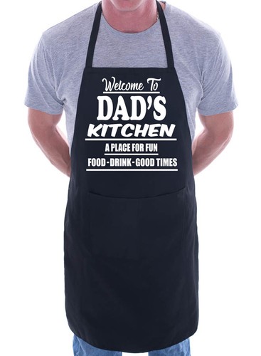 Welcome dad kitchen apron - welcome,