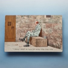 Comic Postcard C1910 Jail Cell