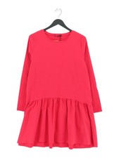 Zara A-Line Midi Dress S in Pink