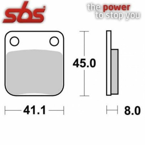 Pair brake pads sbs 100 - of,