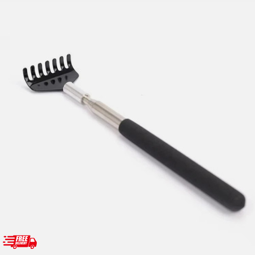 Stainless steel back scratcher - steel,