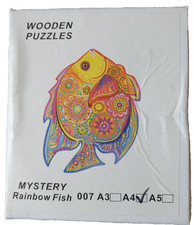 Wooden Jigsaw Puzzle "Mystery Rainbow Fish" A4