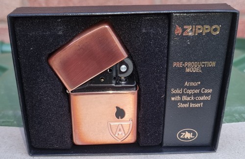 Zippo solid copper - copper, armor