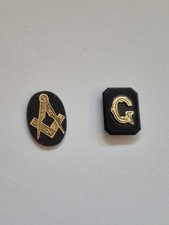 Masonic black onyx stones with